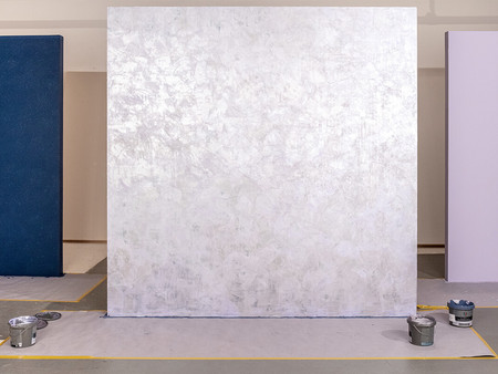 Vorschlag für eine alternative Farbgestaltung: CD DecoGrund in 3D Melisse 10, CD Stucco Eleganza in den Farbtönen 3D Melisse 5 und 3D Pinie 50