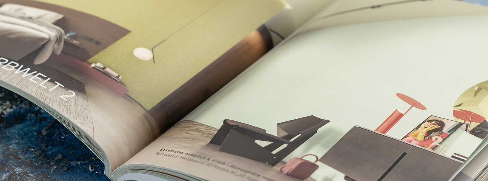 Pastellgrünes Interieur zum Thema Farbwelten 2 im Trendbuch des Jahres 2025